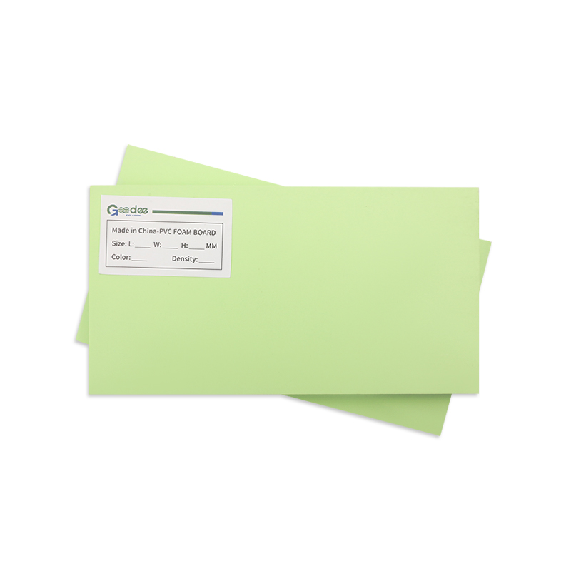 High Density 4'x8' Green color PVC spuma tabula sheet